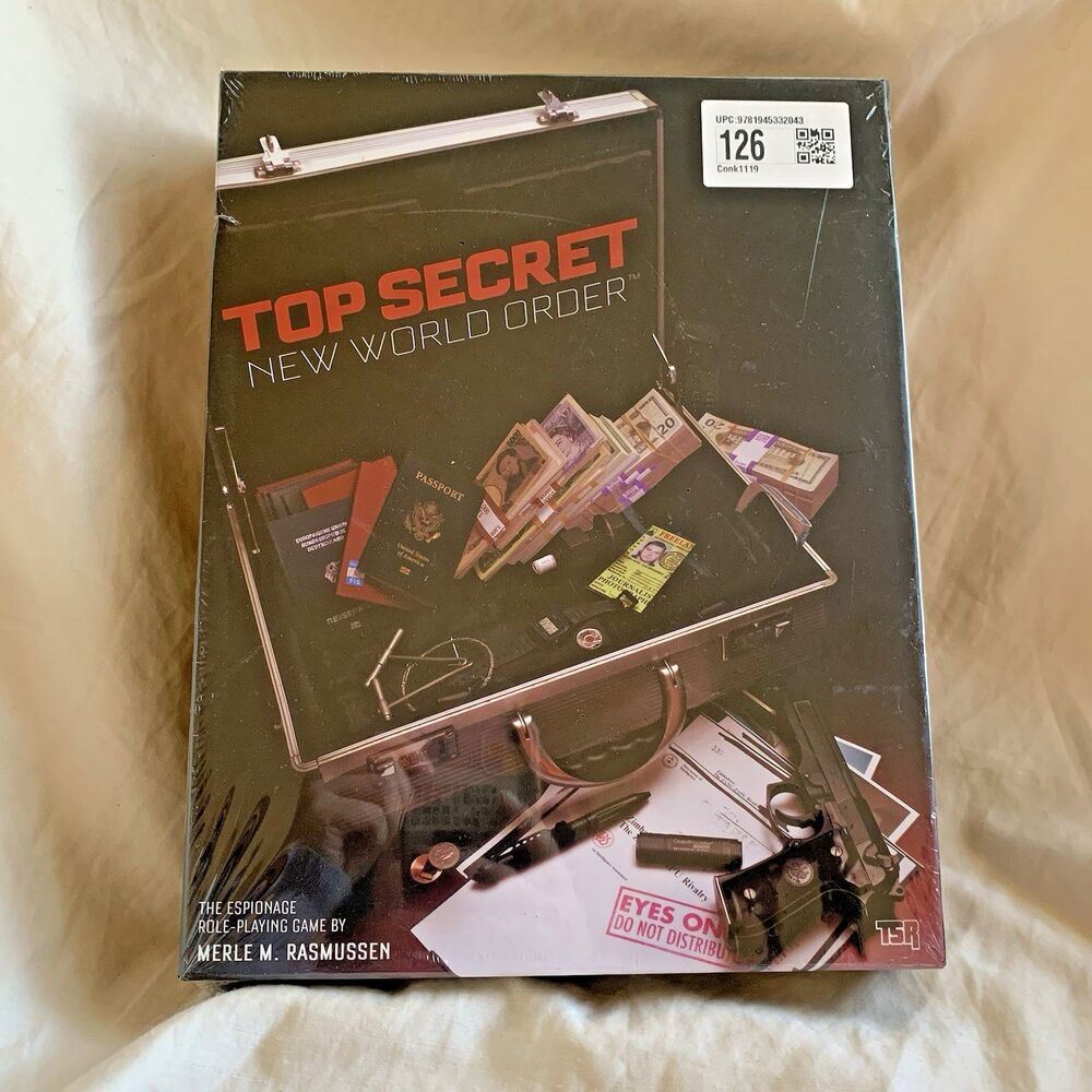 Sealed New - Top Secret Game New World Order Rpg Box Set